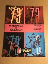 1973 Bemidji State v St Cloud State Football Program Oct 27 Homecoming