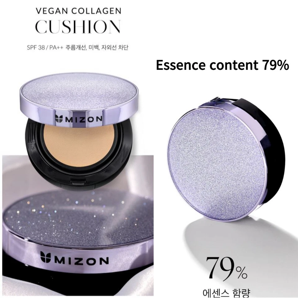 Mizon Vegan Collagen Cushion Original 15g + Refill 15g,  SPF38 / PA++ BB Cream - Image 4 of 4