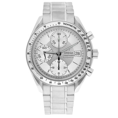 Omega Speedmaster 39mm 3513.00 Chronograph Silver Dial Stainless Steel Men's ...