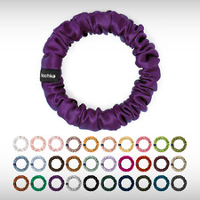 Ultra Skinny 100 Mulberry Silk Scrunchie   Handmade in USA - Hair Tie