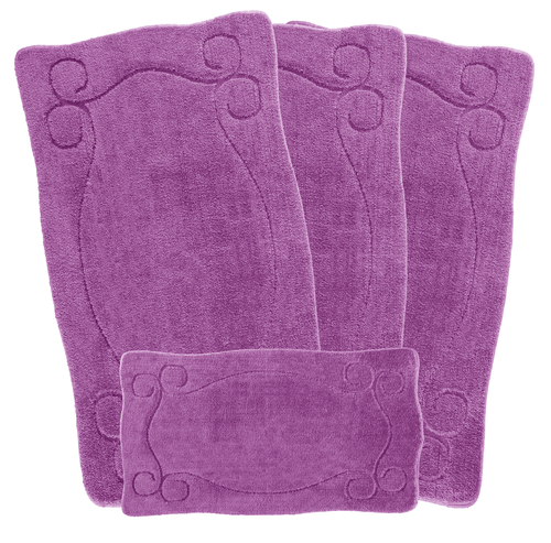 ROMANY GYPSY WASHABLE 4PCS MAT SET, CARAVAN TOURER SIZES 67X120CM Elvin - Picture 34 of 38