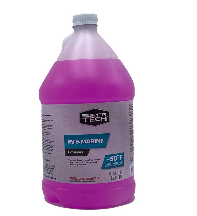 Super Tech RV and Marine Antifreeze Plumbing Systems Intact During  