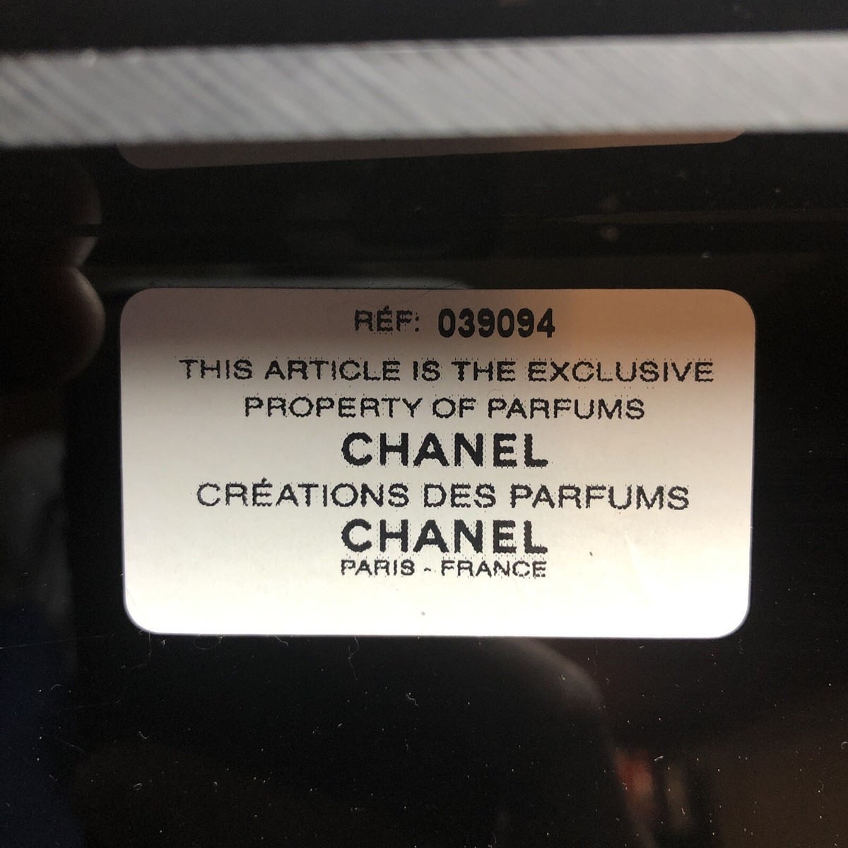 Chanel No 5 Perfume Vintage Acrylic Display Stand RARE