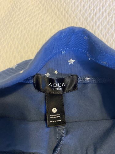 Aqua Girls Blue Star Shorts Sz Small NWT - Picture 5 of 6