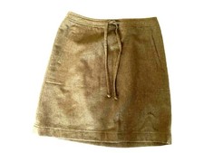Ann Taylor Loft Pencil Skirt w/pockets Brown Tan 48 Wool Blend Size 4
