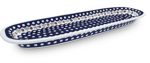 Bunzlauer Keramik Servierplatte Beilagenteller Servierschale 49X17X3Cm Dekor 41-image