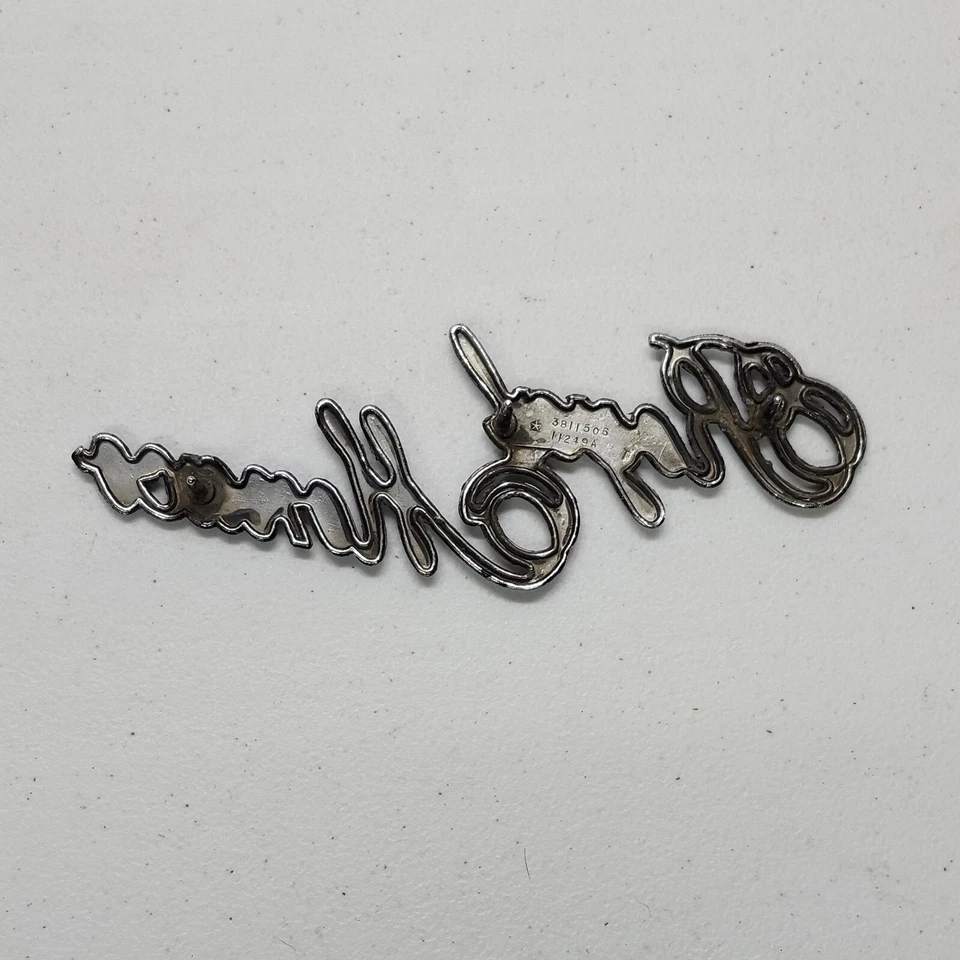 1975-1977 Dodge Royal Monaco Fender Emblem 3811506 Script Rare Badge Vintage - Image 4 of 4