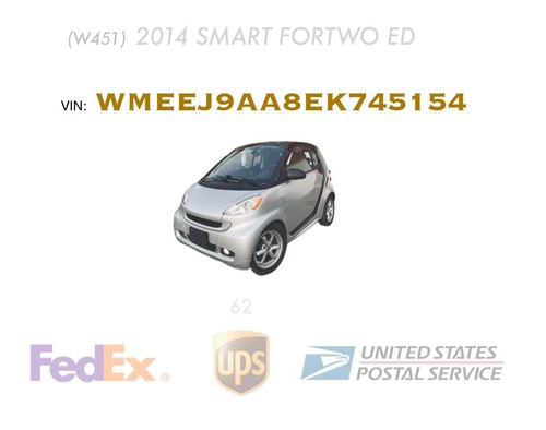 W451 SMART FORTWO 2014 DASH PASSENGER SAFETY MODULE INDICATOR 4518200066 OEM 11K - Picture 12 of 12