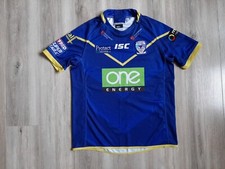 Warrington Wolves Rugby Union Shirt ISC Jersey Size M Camsieta