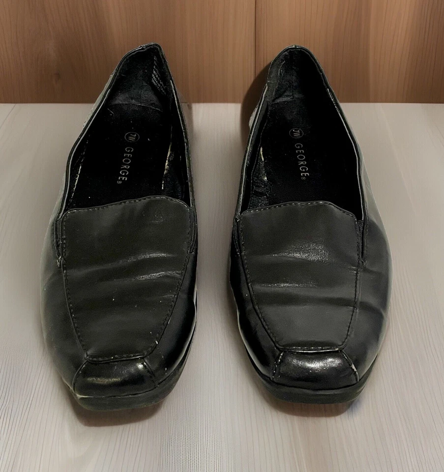 Zapatos informales negros para mujer George talla 7 (W) Foto 3 de 4