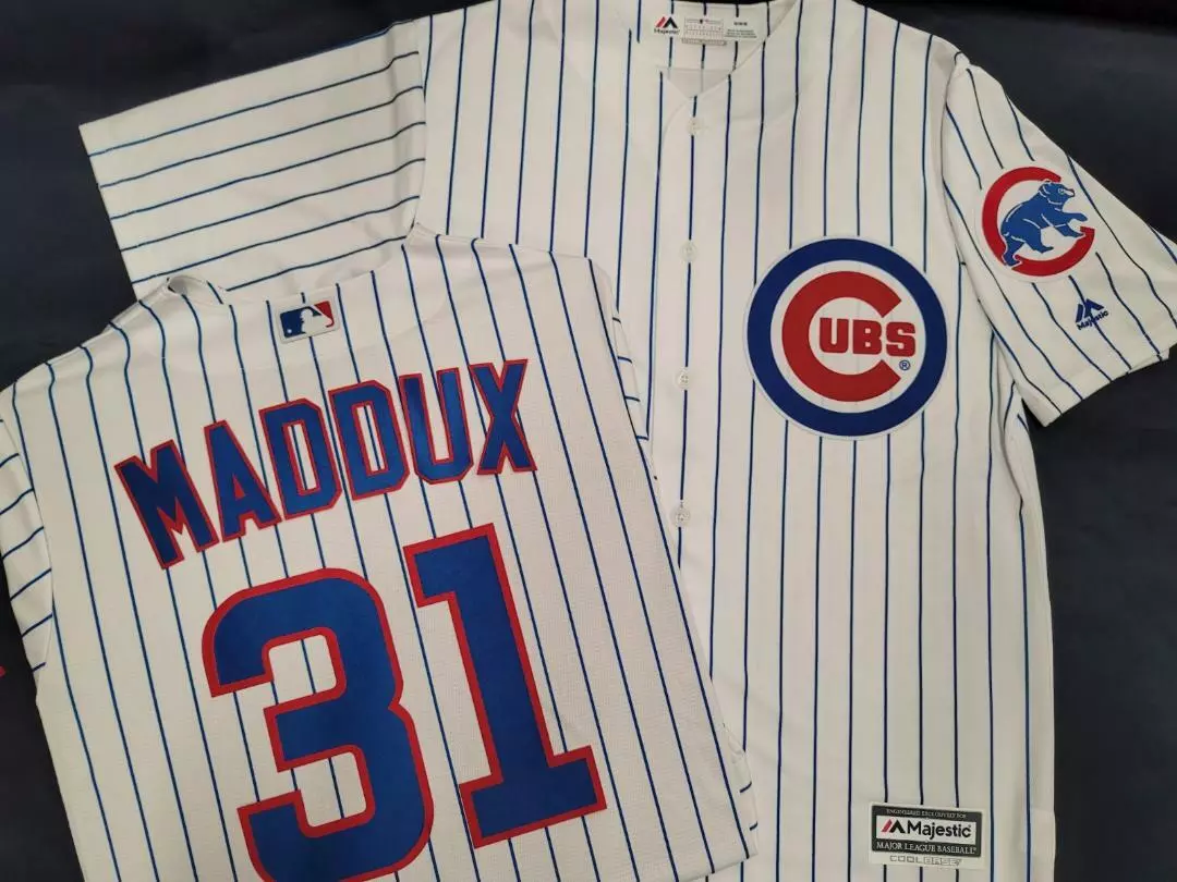 Men's Chicago Cubs Gray Majestic Jersey