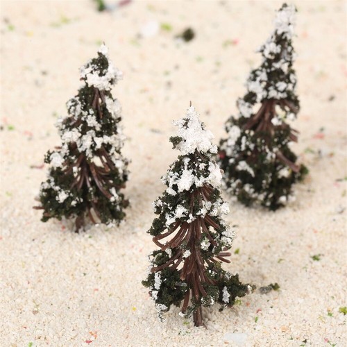 16pcs Plastic&Foam Model Trees Train Railway Layout Diorama Scene 6/8/10/12cm - Picture 8 of 10