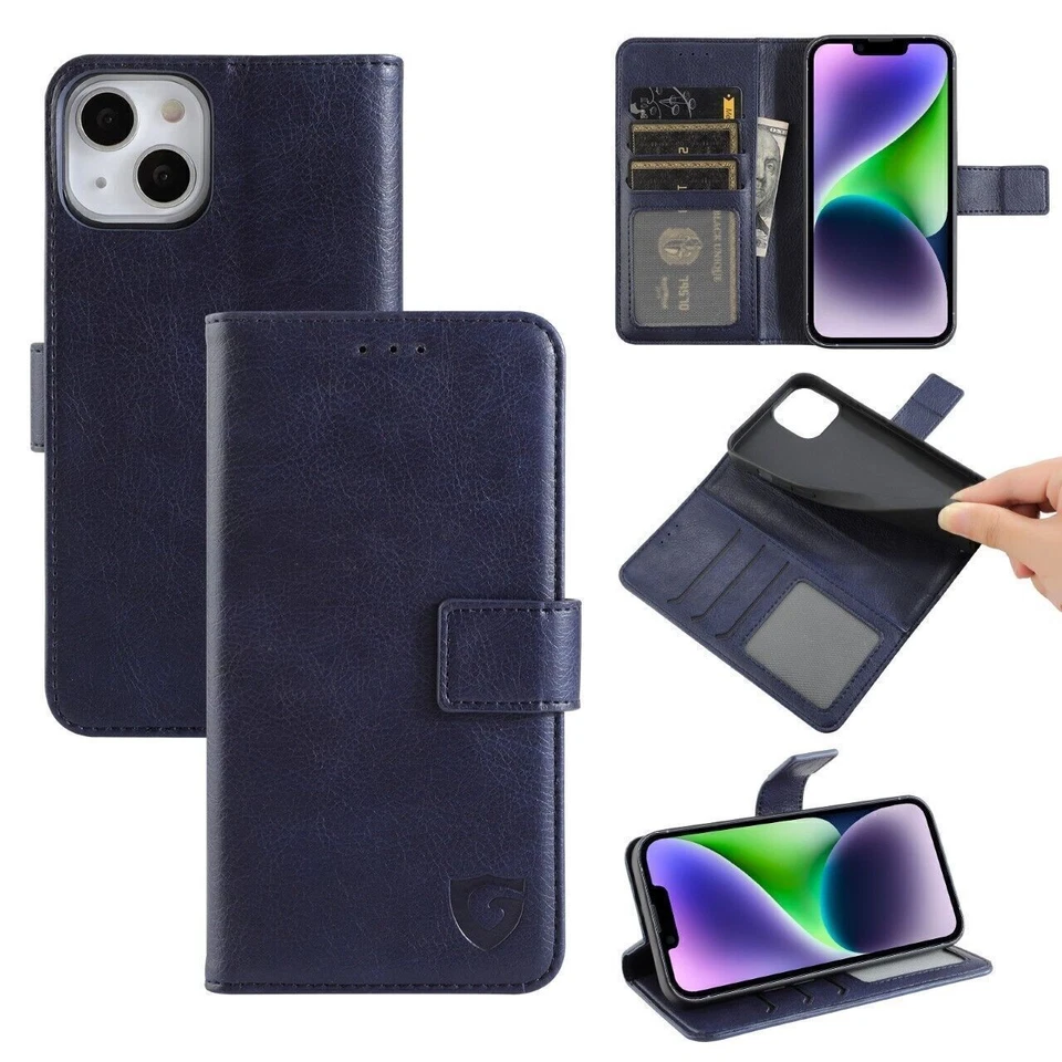 Leather Flip Wallet Card Holder Case Cover For Galaxy S25 Ultra, S24 Ult,S23,A16 - Image 3 of 4