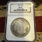 1880-S NGC MS 67-Morgan Silver Dollar