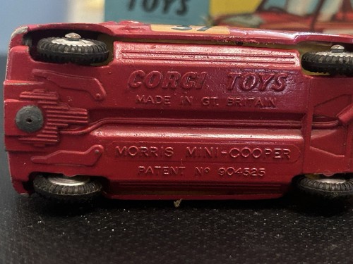 Corgi toys 317 BMC Mini Cooper 'S' Montecarlo con scatola - Foto 2 di 8
