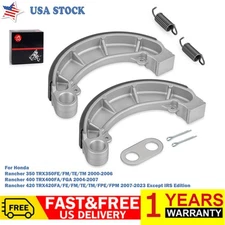 Rear Brake Shoes & Spring Kit for Honda Rancher 350 400 420 TRX350 TRX400 TRX420