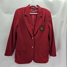 Vintage Liz Sport Women Size 10 Red Woolblend Jacket