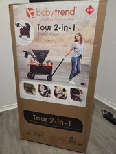 Baby Trend Tour 2-in-1 Stroller Wagon – Mars Red – Includes Car Seat Adapter