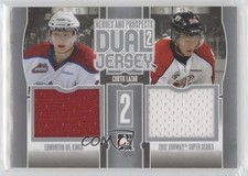 2013-14 ITG Heroes and Prospects Dual Jersey Silver /40 Curtis Lazar #DJ-04 fm0