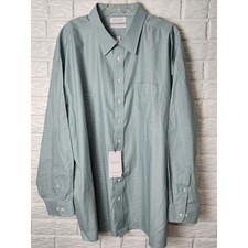 ROUNDTREE YORKE Gold Label Non Iron EZ Cotton Dress Shirt NWT Size 20/37 Big