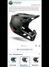 Outdoor master full face bike Helmet