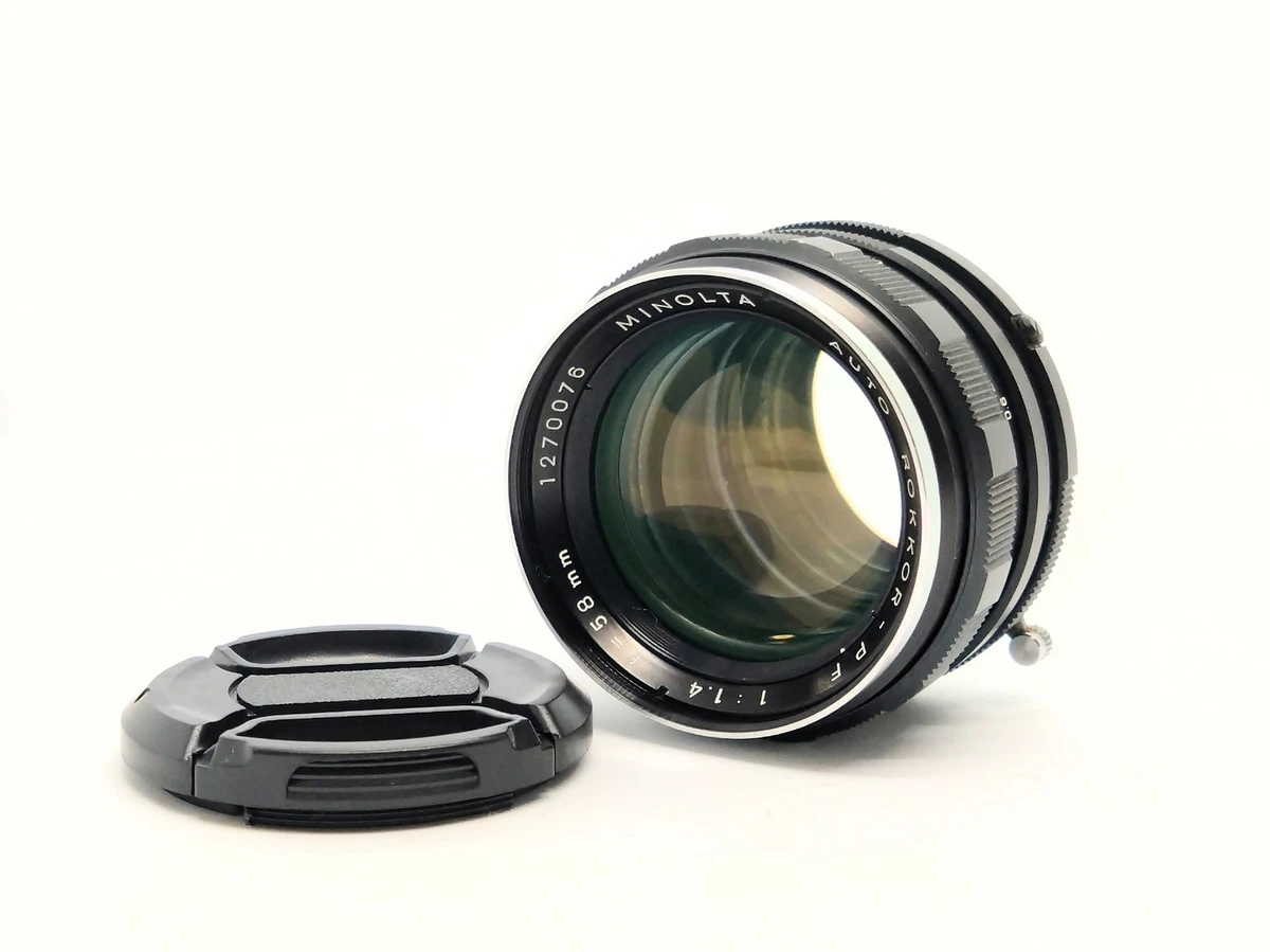 25+ Minolta Rokkor PF 58mm Focal f/1.4 Camera Lenses for sale