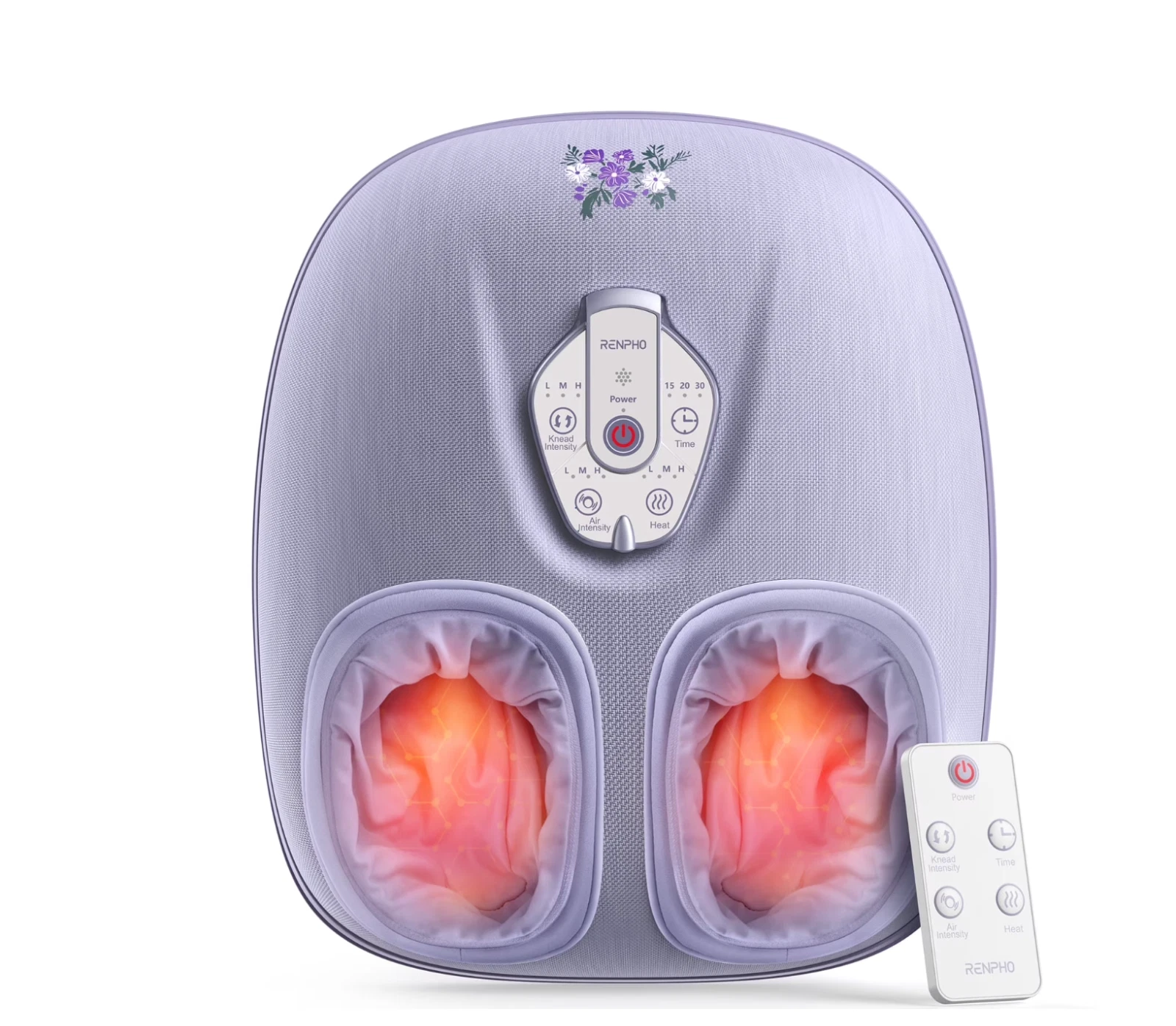 RENPHO 2026 upgraded foot massager machine violet main view