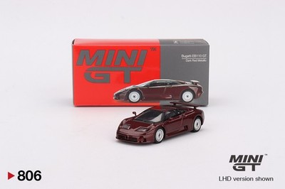 Mini GT MGT00806 1:64 Bugatti EB110 GT dark red metallic 1995 (LHD)
