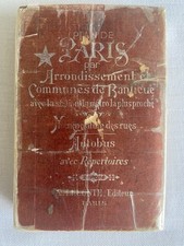 Ancienne carte routière de Paris
