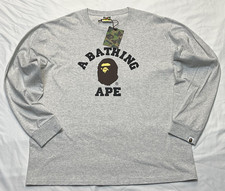 A Bathing Ape Gray 2XL Crew Neck Pullover Swe...