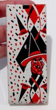 VTG Tin Litho Halloween Ratchet Noisemaker Witch Owl Confetti US Metal