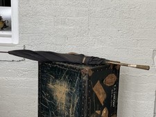 Antique Edwardian Parasol c1900 Mother of Pearl Gilt Handle Silk Canopy Paris Fr