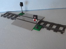 LEGO City Eisenbahn 60098 - Bahnübergang mit Bauanleitung und 2 Schildern !