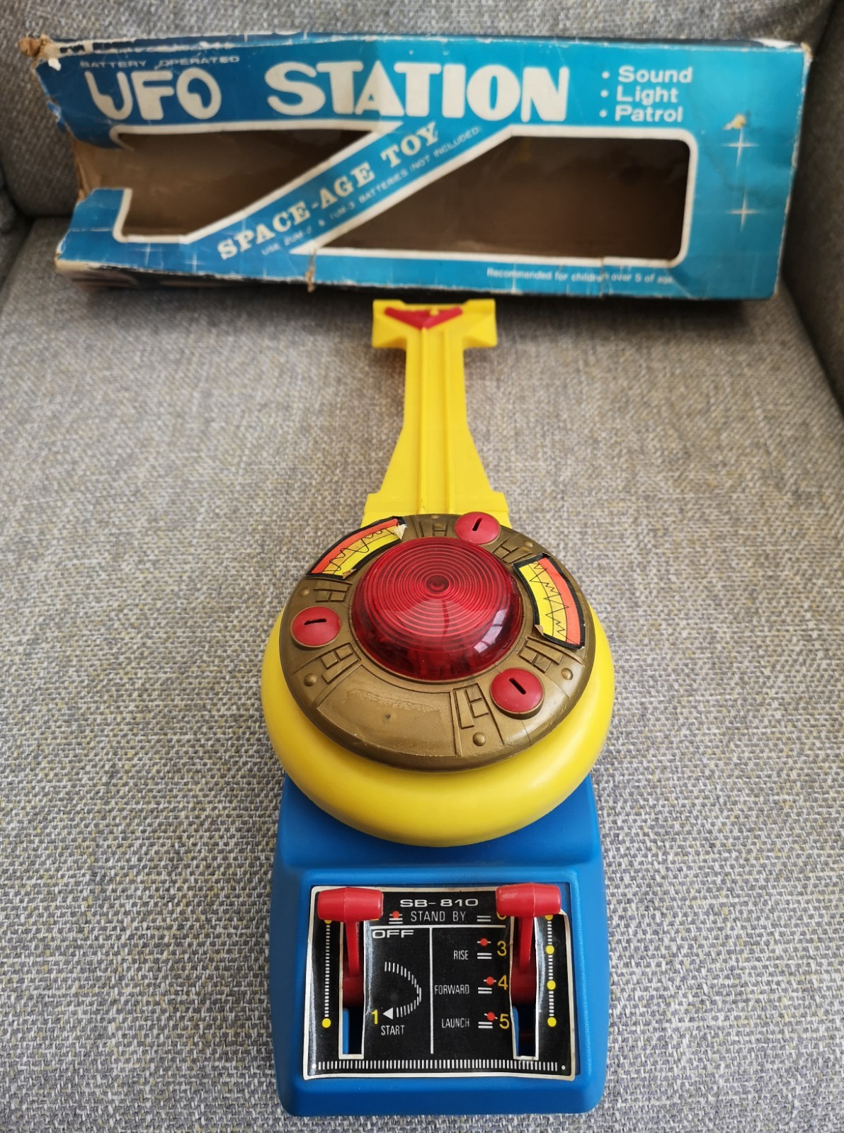 Vintage UFO Station Space Age Toy 1970's Shang-Bor Boxed