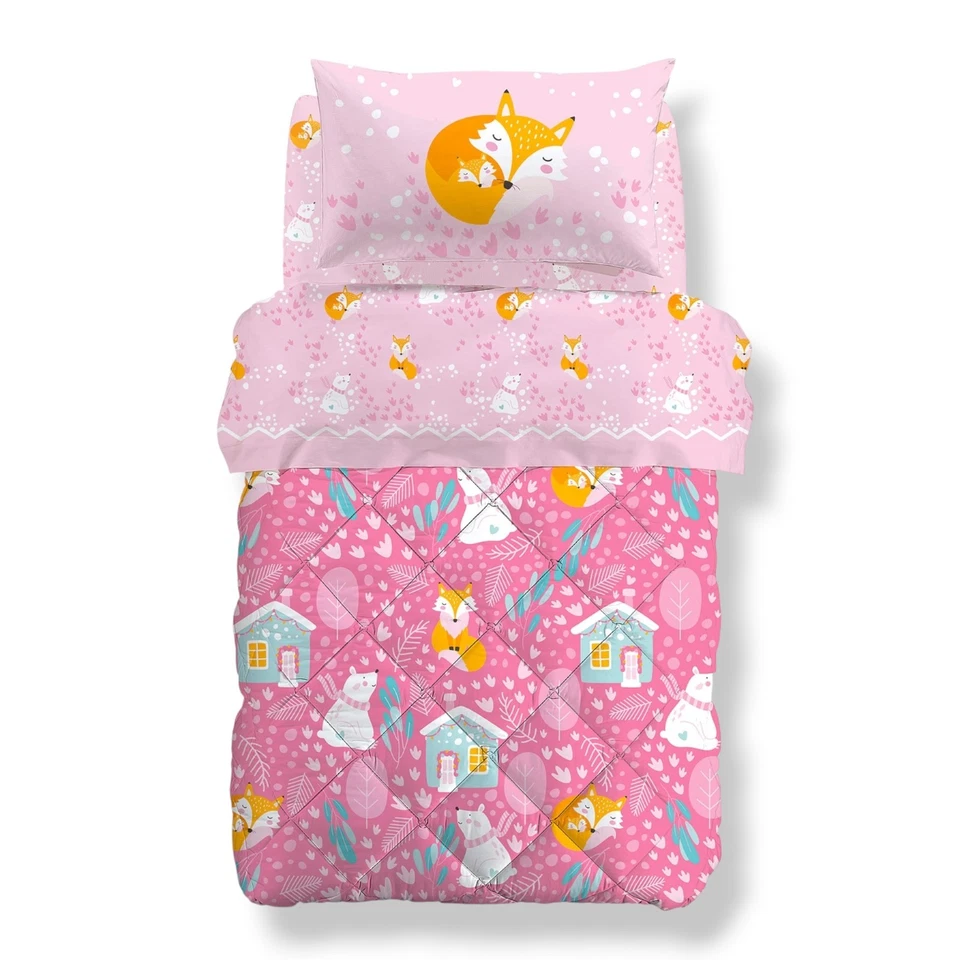 Trapunta invernale per letto singolo Caleffi in Cotone Art. Paesaggio 165x265 cm - Immagine 2 di 4