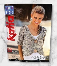 Katia SPORT Knitting yarn pattern book #61 with 53 Designs Spring Summer Spanish