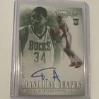 Giannis Antetokounmpo Panini Signatures Franchise Graphs RC Auto /149