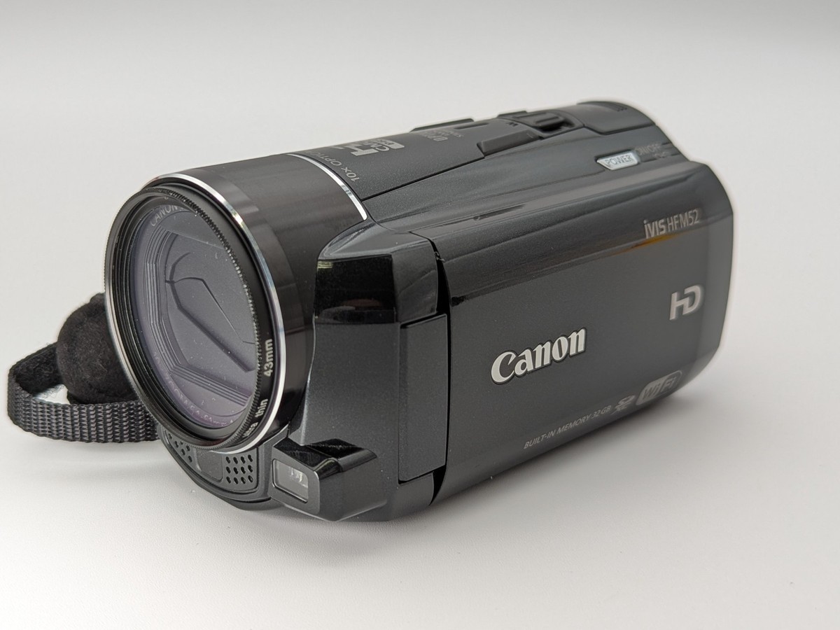 Canon iVIS HF M52 Black Digital Video Camera Camcorder 10x Zoom