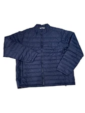 Peter Millar All Course MF24EZ16 Navy Quilted Men's Coat Jacket Size US XXL $245