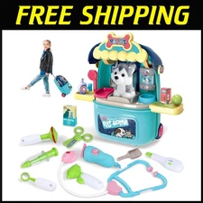 Veterinarian Pretend Play Set - 29PCS Pet Care Kit