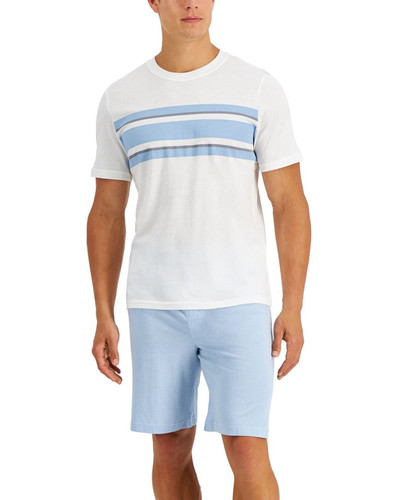Club Room Herren 2 Paar Baumwolle/Modal Schlaf/Lounge Shorts blau - 2XL