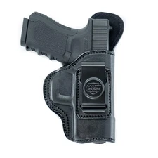 Maxx Carry IWB Leather Holster for Glock 19, Black, Right Hand Draw Concealed