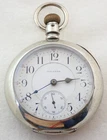 ANTIQUE 18s WALTHAM VANGUARD 21 RUBY JEWEL 21J RAILROAD POCKET WATCH