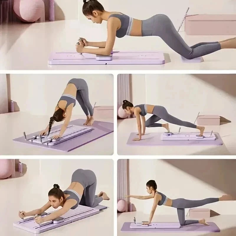 8-in-1 Pilates Reformer & Fitness Board Set – Home Workout System for Full Body - Image 3 of 4