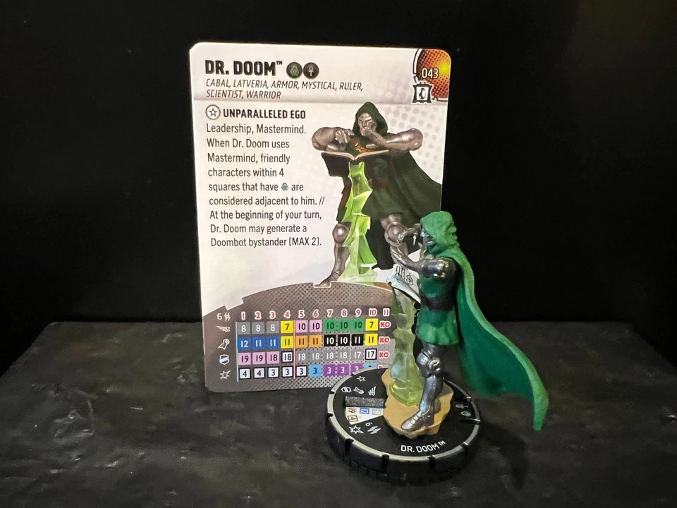 Heroclix Marvel Collectors Trove: Chase Dr. Doom #031a w/card - Image 2 of 4