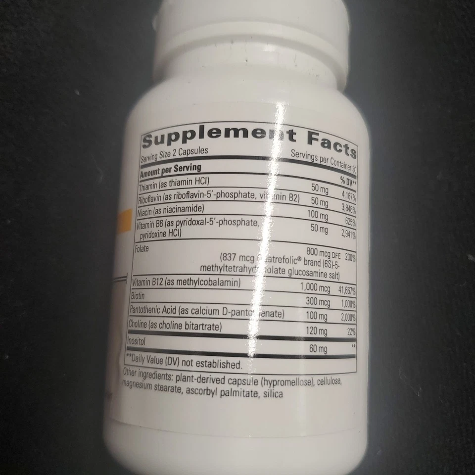 Complejo B Activo Integrative Therapeutics con Folato y Vitaminas B1 B2 -... Foto 2 de 3
