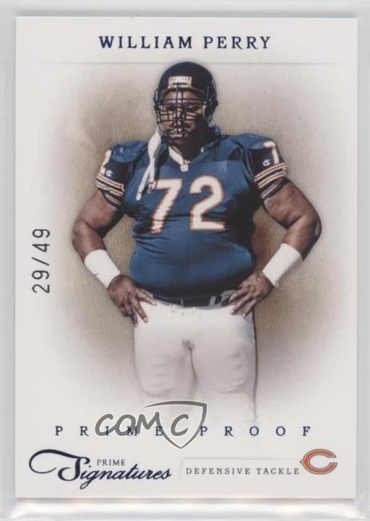 2011 Panini Prime Signatures Prime Proof Blue 29/49 William Perry #174 qw7