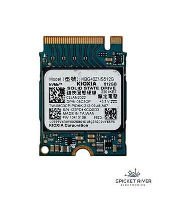 Kioxia KBG40ZNS512G 512GB M.2 NVMe PCIe Gen3 x4 Solid State Drive SSD