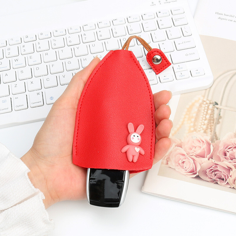 PU Leather Creative Pull Out Cute Large Capacity Car Key Case,Car