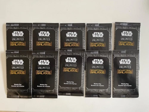 10 SWU/Star Wars Unlimited Weekly Play Booster Schatten der Galaxis